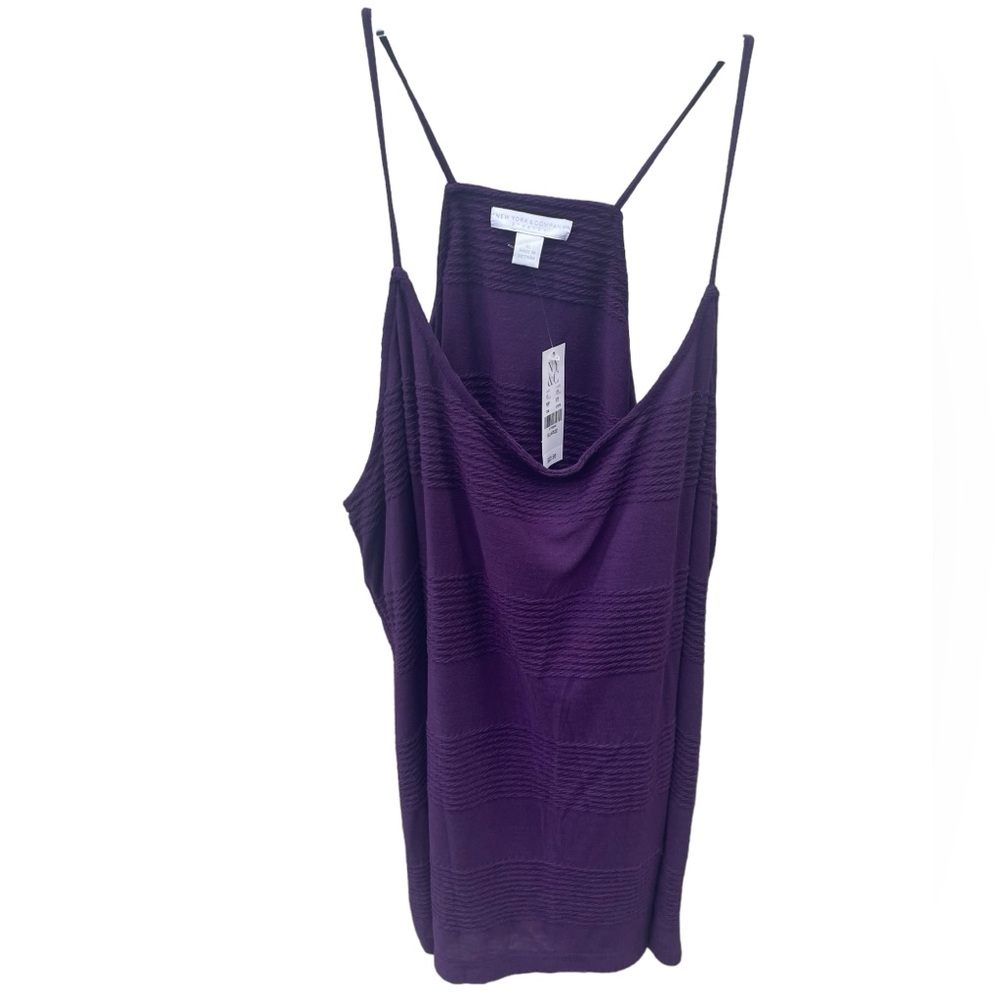 New York & Company Deep Purple Racer back Tank Top New with Tags